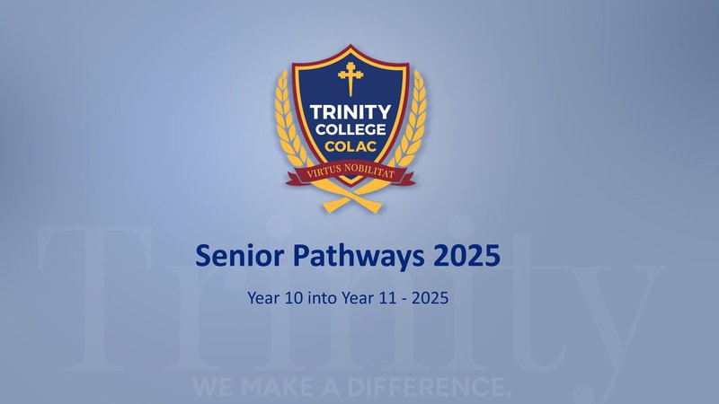 Senior pathways for Year 10 going into Year 11